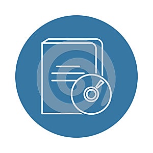 audio book icon. Element of books and magazines icons for mobile concept and web apps. Badge style audio book icon can be used for