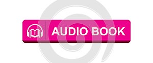 Audio book button photo