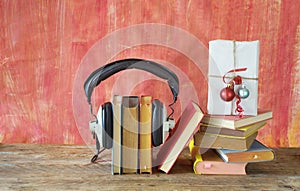 Audio books as christmas gift,x-mas present, reading,literature,education