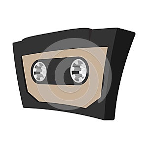 Audio cassete cartoon icon