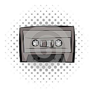Audio cassete comics icon