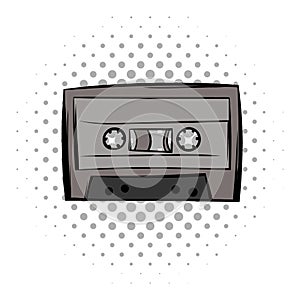 Audio cassete comics icon photo