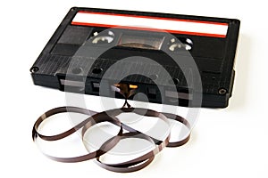 Audio cassette tape with film composition