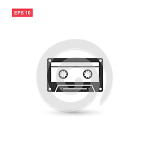 Audio cassette tape icon vector design isolated 4