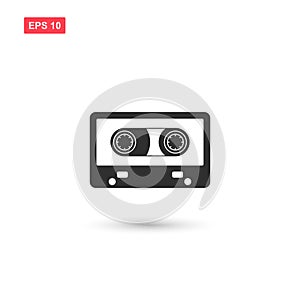 Audio cassette tape icon vector design isolated 5