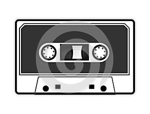 Audio cassette tape illustration