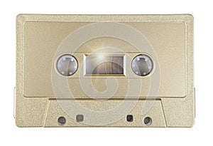 Audio cassette tape  on the white background
