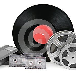 Cassetta registro un striscia di fotogrammi di pellicola 