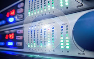 Audio console server. Audio equalizers.