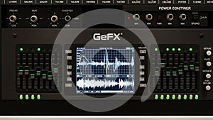 Input output jacks are situated above labeled with terms like LMAN and
