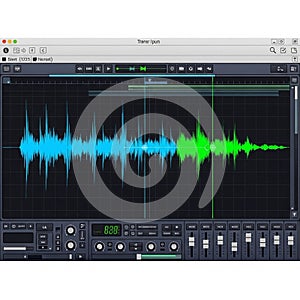 Sound levels and effects typical of digital audio workstations DAWs