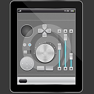 Audio elements design and tablet pc