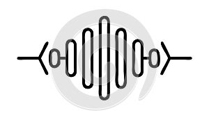 Audio Equalizer or Sound Waves, Music, Audio Processing, vector design Generative AI