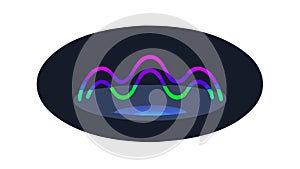 Audio Equalizer Sound Waves - Music, Volume, and Digital Audio, vector design Generative AI