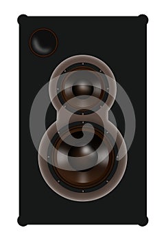 Audio Equipment Illustration: Sound Speaker Monitor