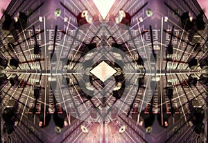 Audio faders pattern