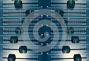 Audio faders pattern