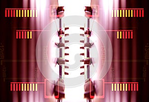 Audio faders pattern
