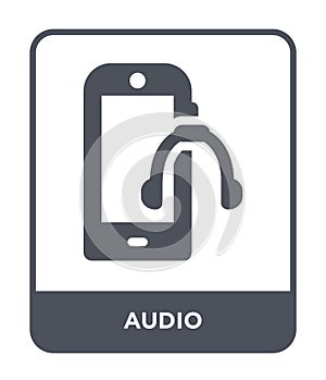 audio icon in trendy design style. audio icon isolated on white background. audio vector icon simple and modern flat symbol for