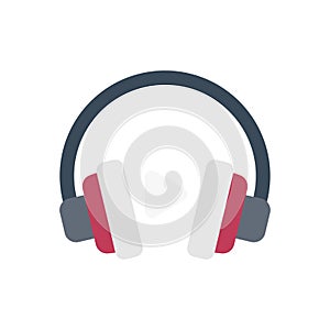 Audio vector flat color icon