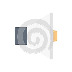 Audio vector flat color icon