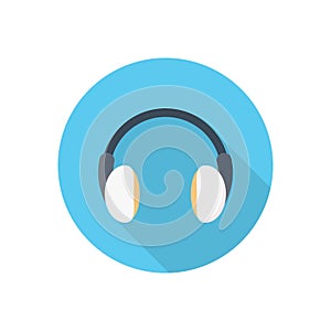 Audio vector flat color icon