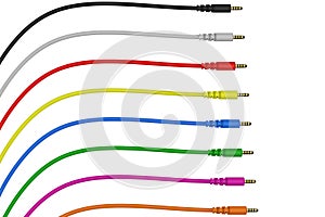 Audio jack with cables