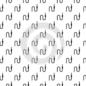 Audio jack icon isolated seamless pattern on white background