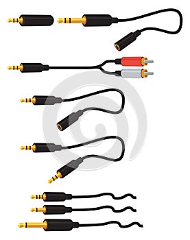Audio jacks plug 3.5mm and 6.5mm