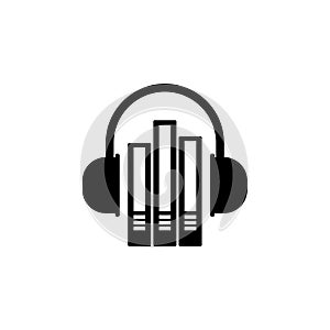 Audio Library Flat Vector Icon