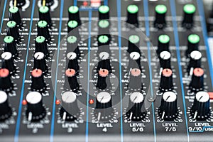 Audio Mixer console