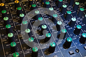 Audio mixer detail