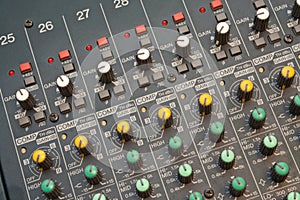 Audio mixer detail