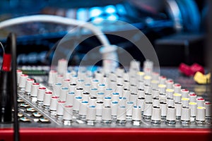 Audio mixer detail