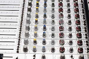 Audio mixing board