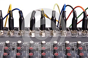 Audio mixing board