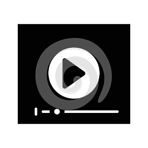 Audio player Vector icon which can easily modify or edit