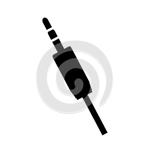 Audio plug connector icon