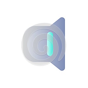 Audio settings flat gradient color ui icon