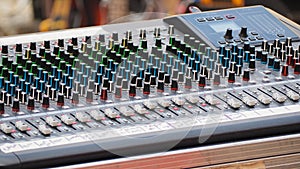 Audio sound mixer and amplifier equipment