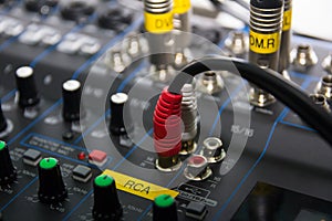 Audio sound mixer control,
