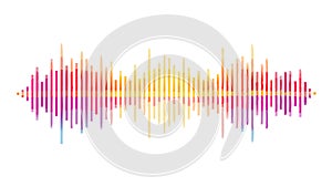 Audio Sound Waveform Equalizer Icon, vector design Generative AI