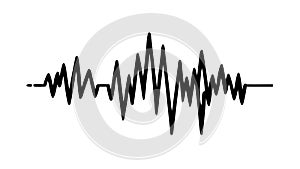 Audio Sound Waveform: Music Visualization Dynamic Signal Pattern, vector design Generative AI