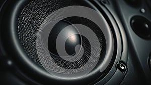 Audio Speaker Close-Up.