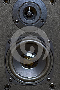 Audio speaker close-up