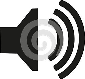 Audio speaker icon photo