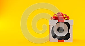 Audio speaker inside gift