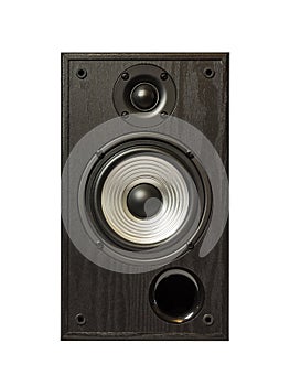 Audio speaker isolated in white