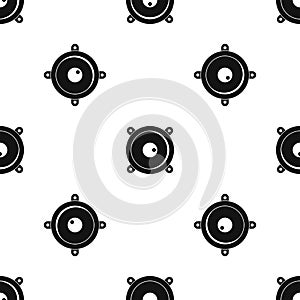 Audio speaker pattern seamless black