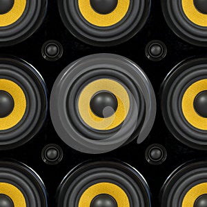 Audio Speaker Seamless Pattern